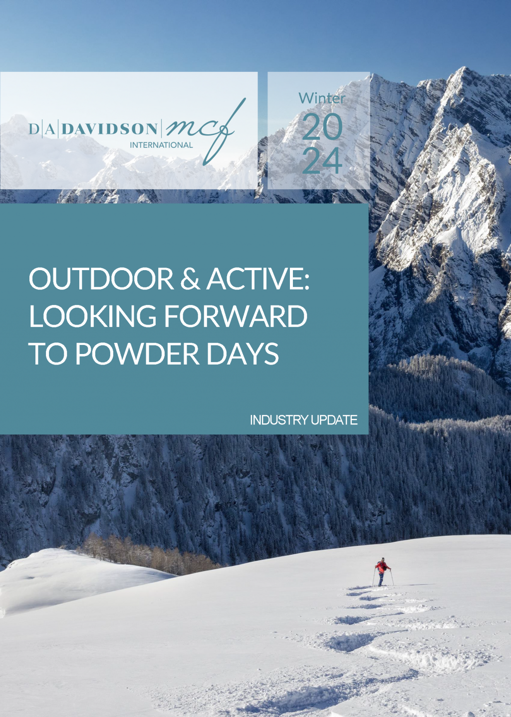 A person skiing in the mountains